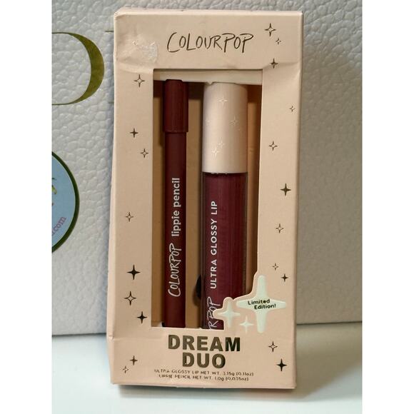 ColourPop Other - ColourPop Lip Dream Duo-PASADENA Ultra Glossy Lip & FIVE STARS Lippie Pencil-NEW